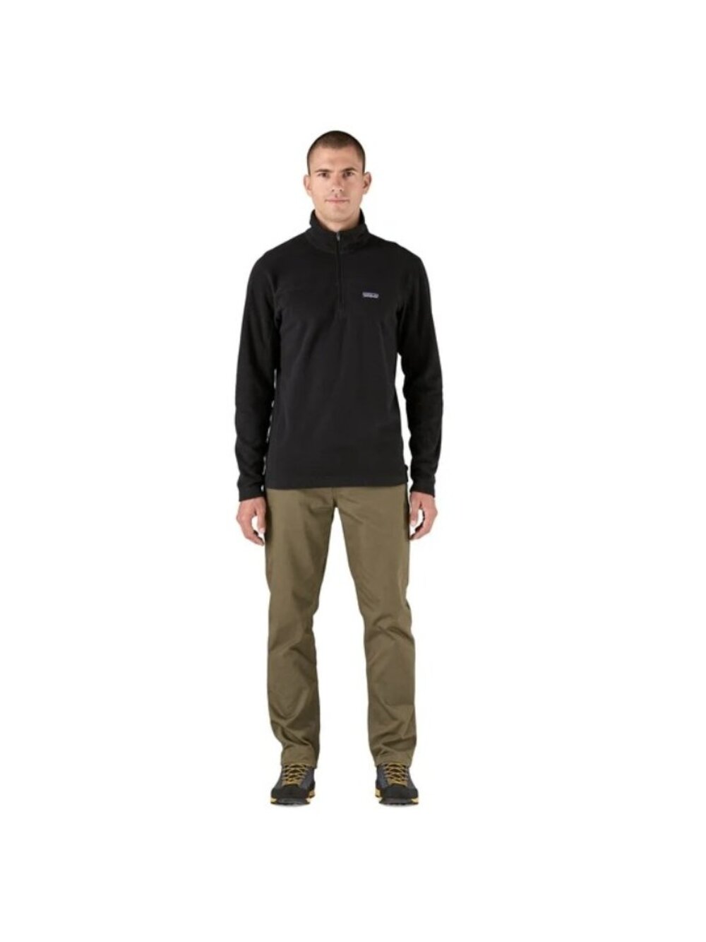Patagonia Black Pullover Jacket Size Large Quarter-Zip Fleece Accenture Logo